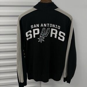 Ultra Game San Antonio Spurs Fleece Jacket Mens M Full Zip NBa